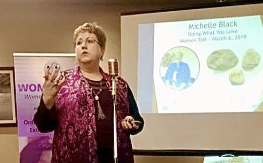 Michelle Presenting at Women Talk Conference