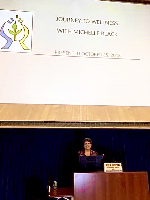 Michelle presenting Journey to Wellness